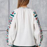 Floral Embroidered Blouse
