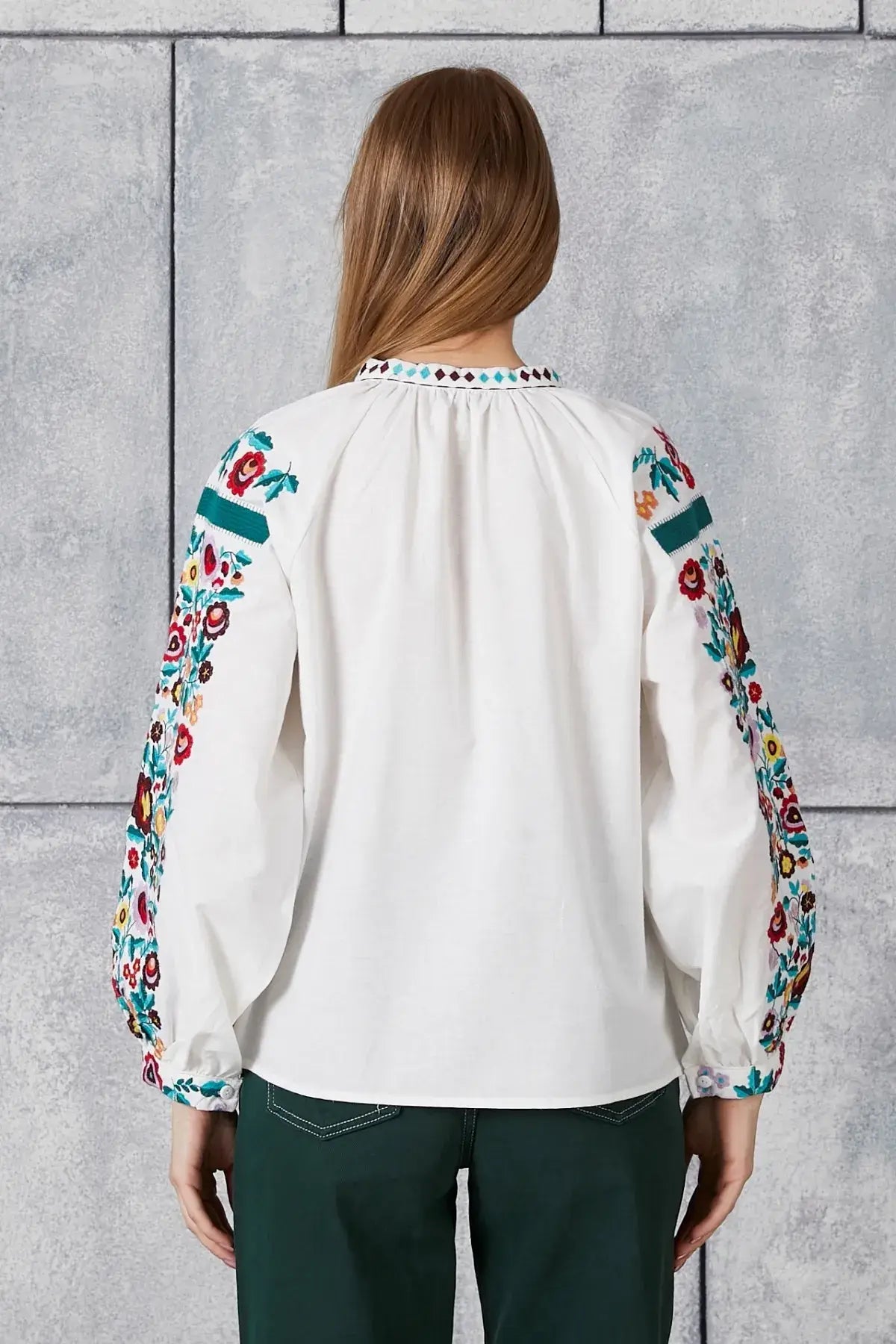 Floral Embroidered Blouse