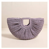 Straw woven bag vacation beach bag retro casual handbag