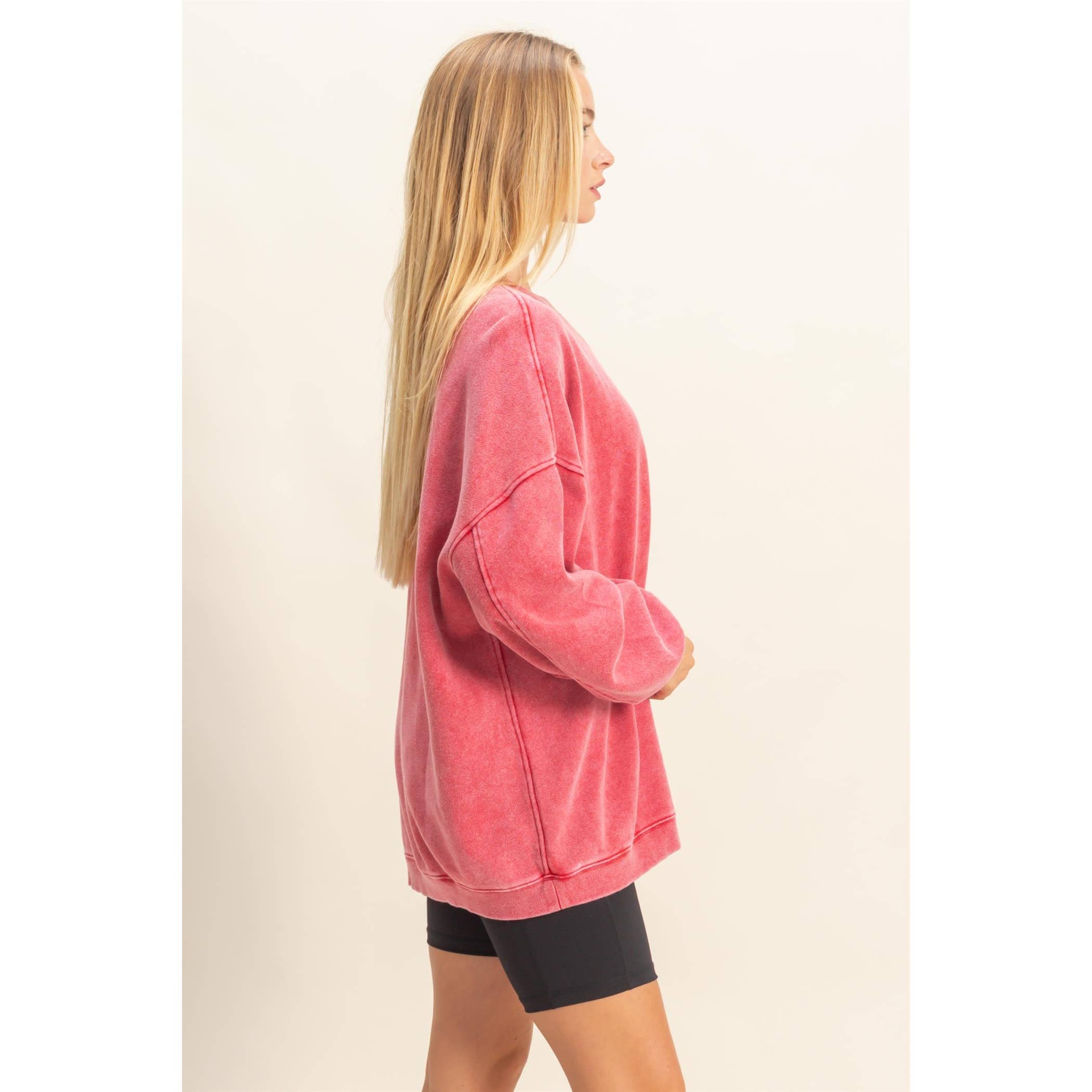 Oversized Crew Neck Sweatshirt