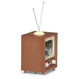 Lighted Musical TV with Rotating Train in Tunnel