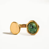 Orion Non-Tarnish Boho Adjustable Ring with Statement Stone