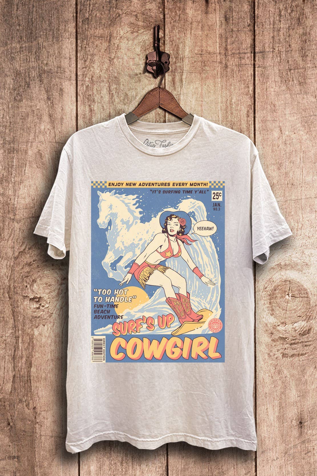 Surfing Cowgirl Graphic Top