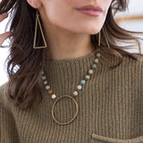 Big Boho Triangle Earrings