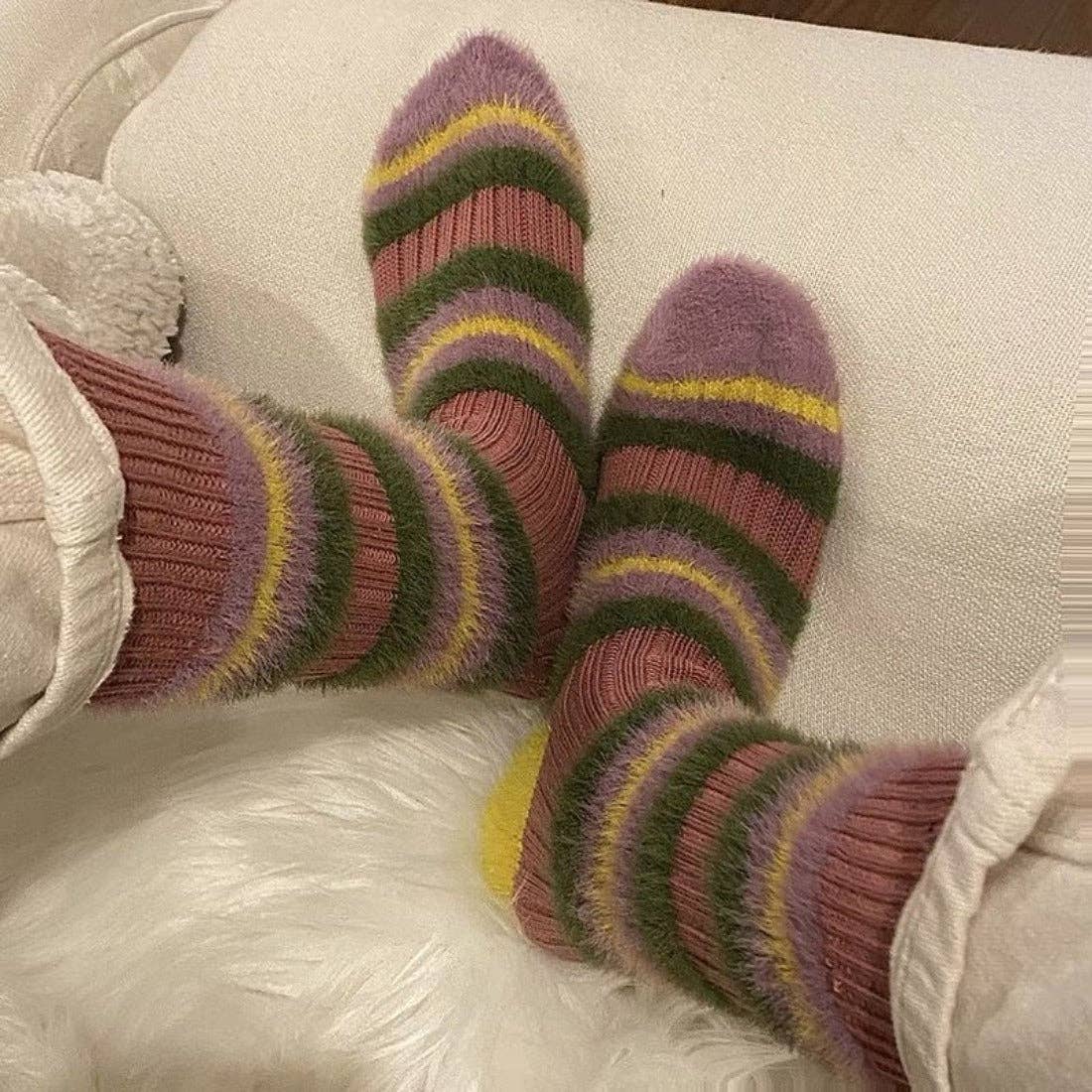 Thick Striped Winter Warm Socks