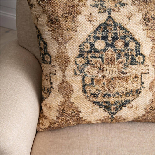 Antique Rug Print Throw Pillow
