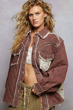 Lace Paneled Jacket