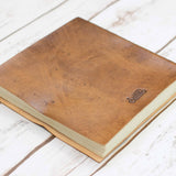 Leather Journal Artists Embossed - Moon Phases 7x7
