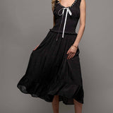 Smocked Ruffle Dotted Dress