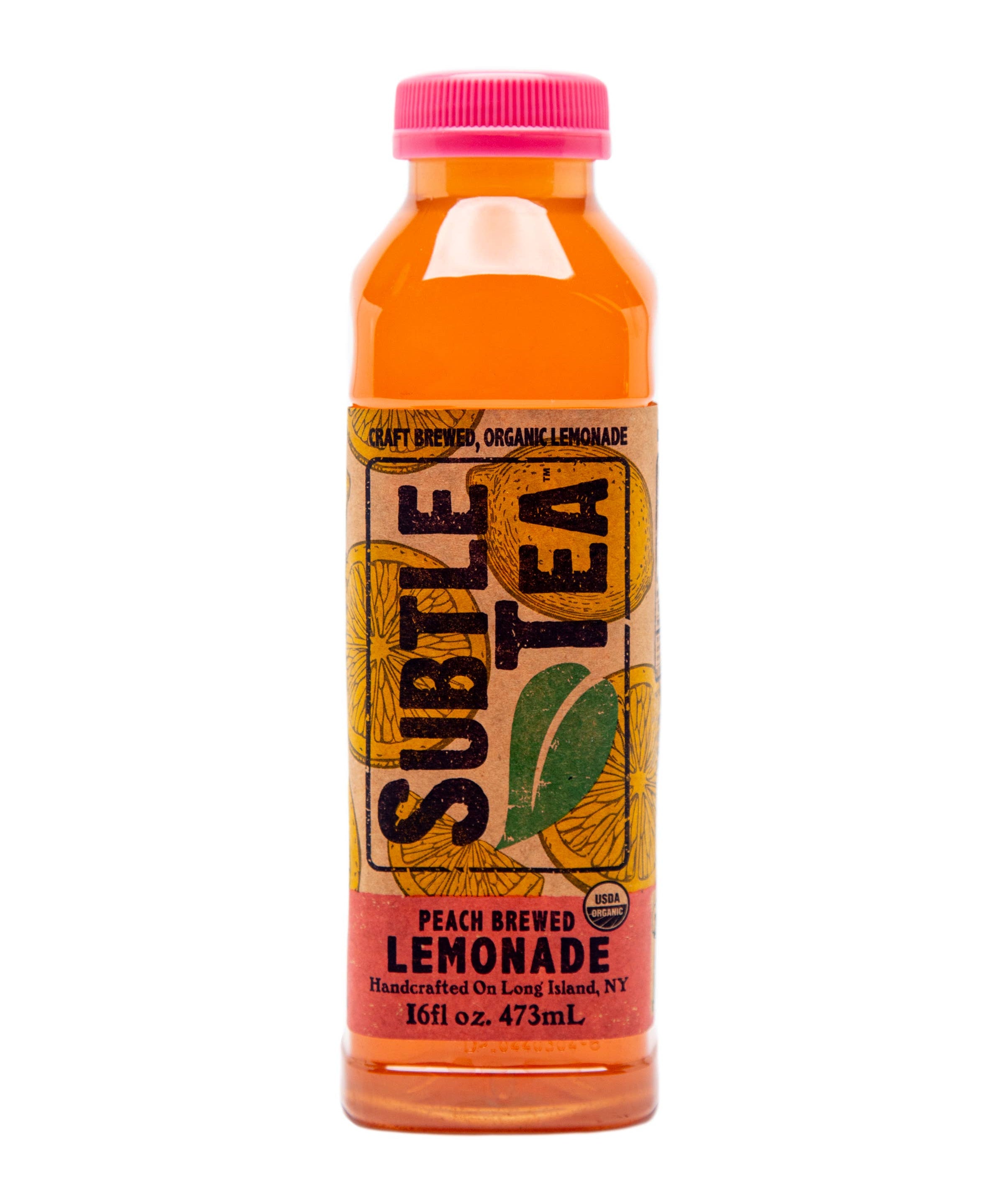Subtle Tea Peach Brewed Lemonade - Case (12 Bottles)