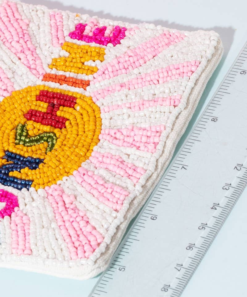 Sunshine Beaded Coin Purse