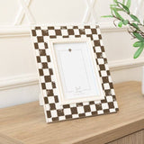 Wood photo frame (CHECK) (5x7 pic) Everyday - 70035
