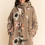 Chunky Embroidered Snow Cardigan