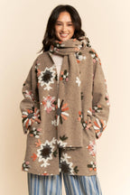 Chunky Embroidered Snow Cardigan