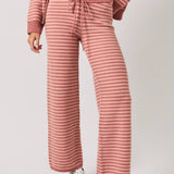 MID RISE STRIPE SWEATER PANTS