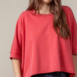 Vintage Washed Relaxed Crop Top