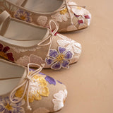 The London | Floral Ballet Pointe Flat