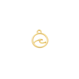Gold Summer Wave Charm