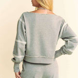 Raw Edge Outseam Sweatshirt