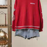Christmas Back Lettering Sweatshirt