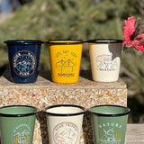 Enamel Cup Reusable Candle - "Road Trippin'"