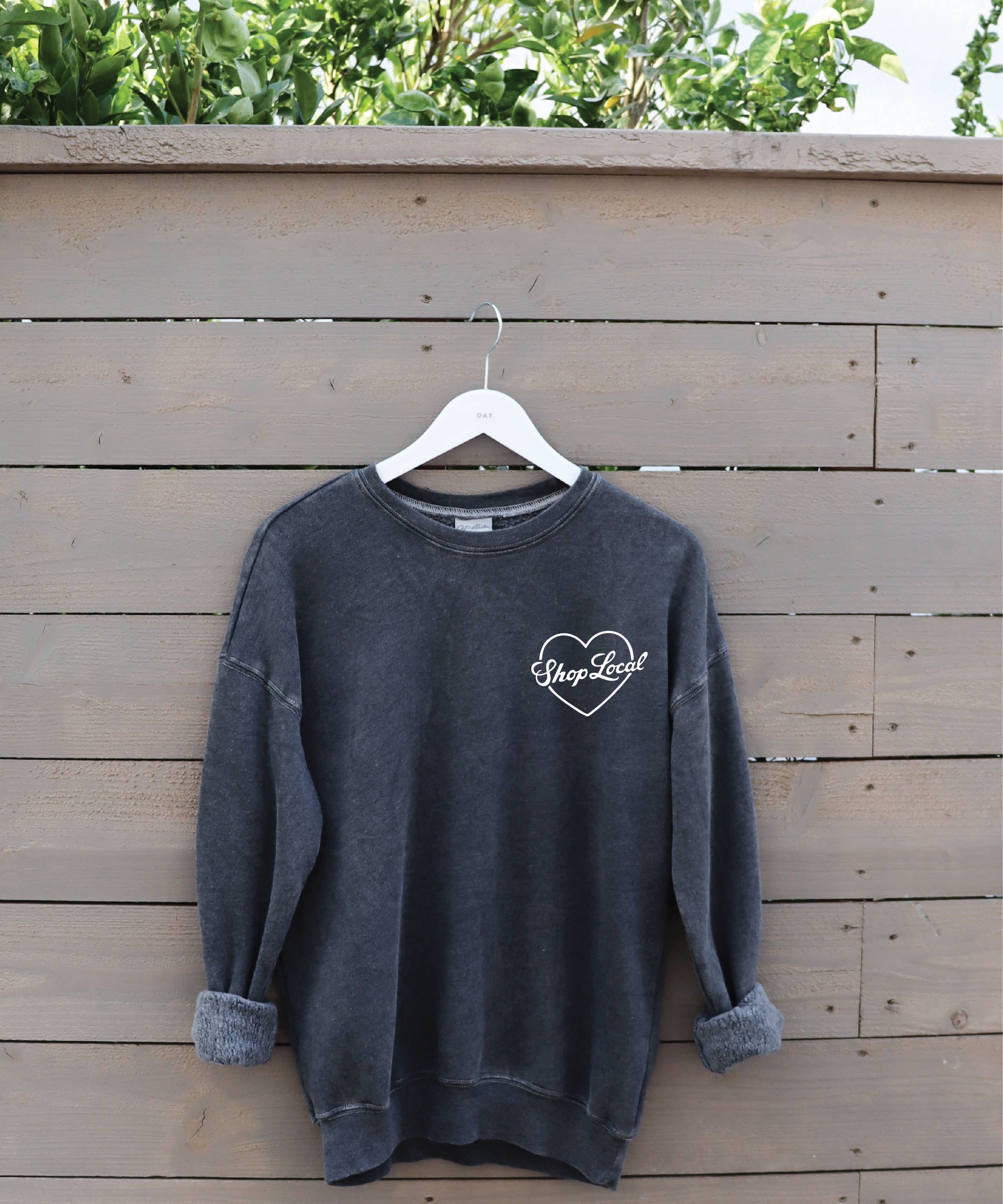 "SHOP LOCAL" Mineral Graphic Sweatshirt
