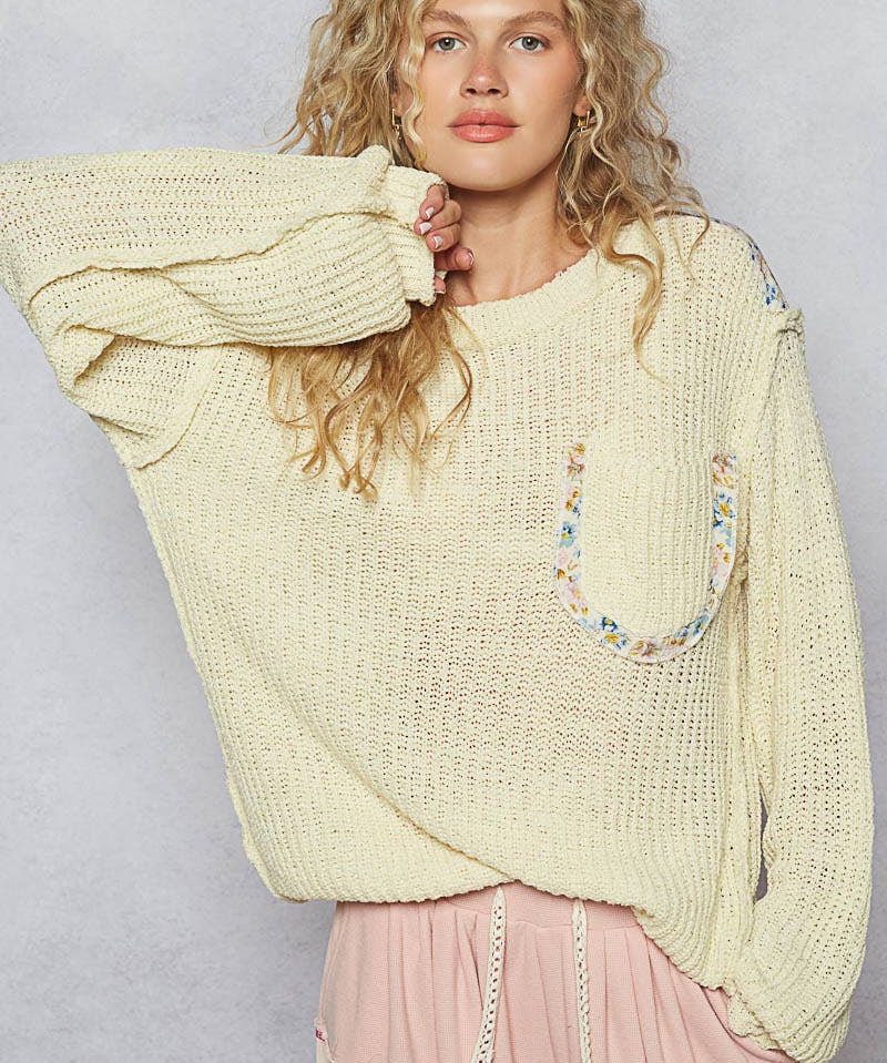 Thin Cable Knit Sweater