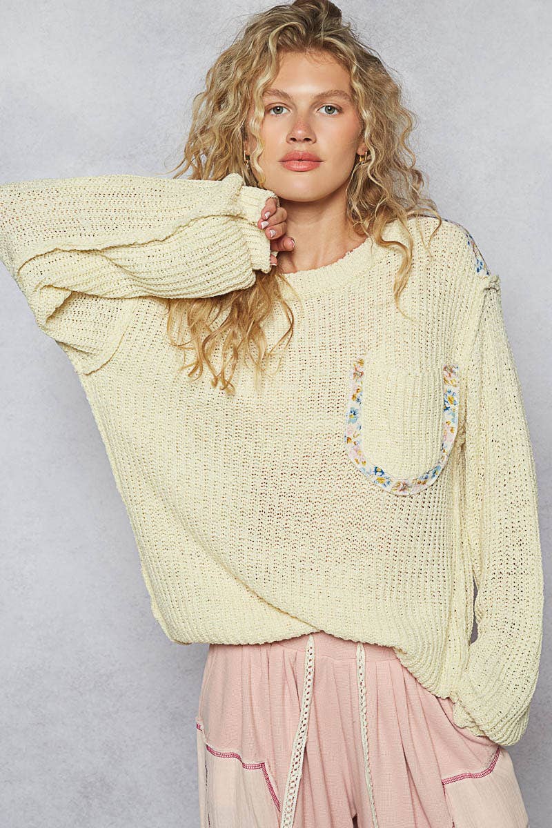 Thin Cable Knit Sweater