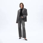 High Rise Leopard Print Wide Leg Pants