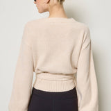 Wrap Tie Knit Sweater