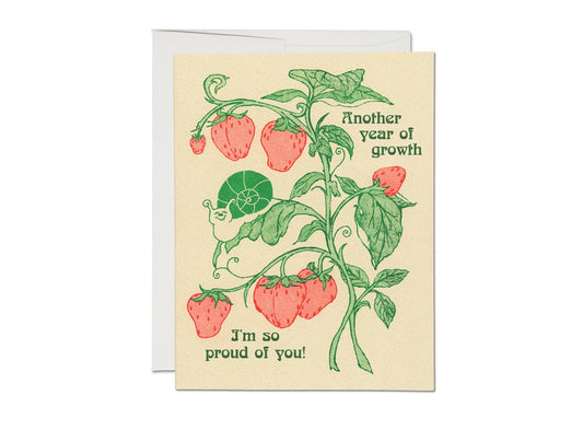 "Another Year of Growth" Card