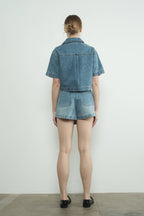 Classic Denim Mini Skort