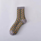 Floral Knit Socks