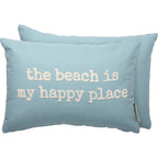 "The Beach Is My Happy Place" Pillow