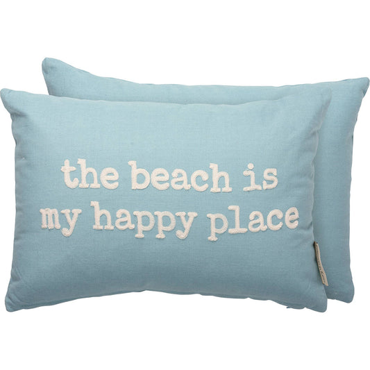 "The Beach Is My Happy Place" Pillow