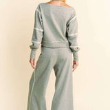 Raw Edge Outseam Sweatshirt