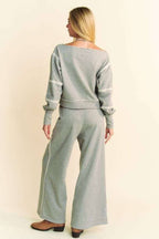 Raw Edge Outseam Sweatshirt