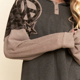 Star & Peace Patchwork Hoodie