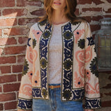 Suzani Embroidered Cotton Floral Jacket