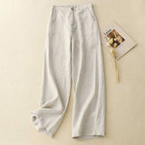Loose Cotton Linen Trousers