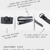 Pip | Vintage Full-Grain Leather Belt for Women