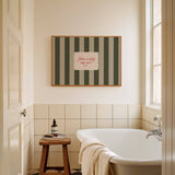 How Lucky Are We Striped Print
