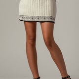 Embroidered Cotton-Linen Mini Skirt