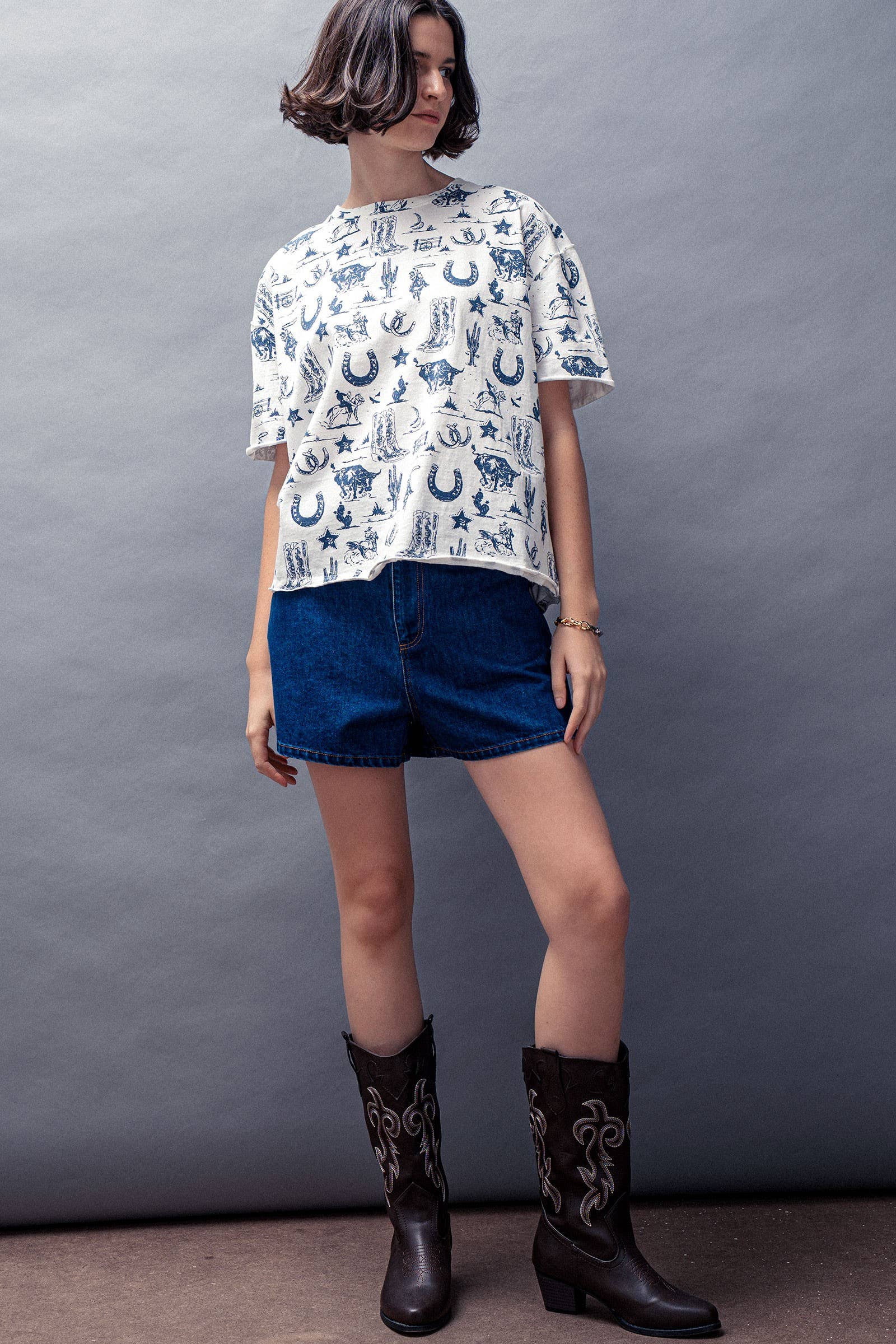 Western Graphic Print Graphic Tee