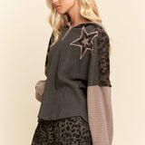 Star & Peace Patchwork Hoodie