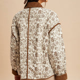Collared Quilted Puffer Jacket