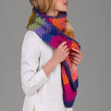 Rainbow Knitted Chunky Scarf
