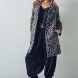 Leopard Print Oversized Statement Coat