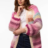 Rainbow Knitted Cardigan
