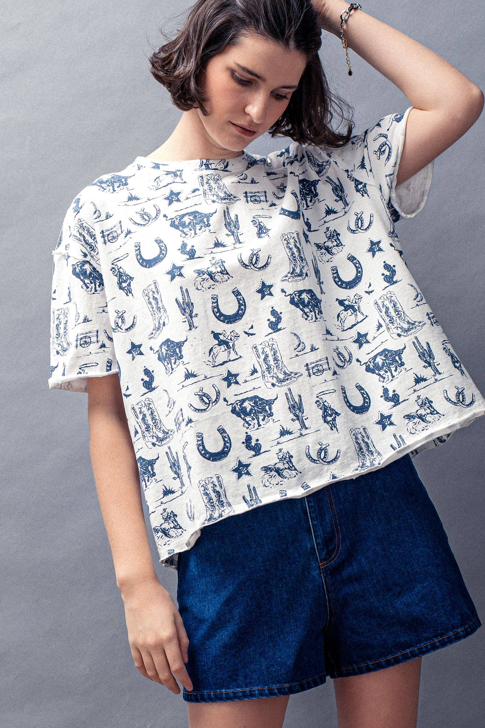 Western Graphic Print Graphic Tee